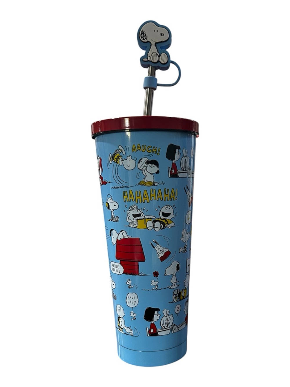 Peanuts & Blue Snoopy Tumbler with Straw